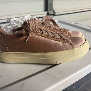 Steve Madden Satin Pink Sneakers